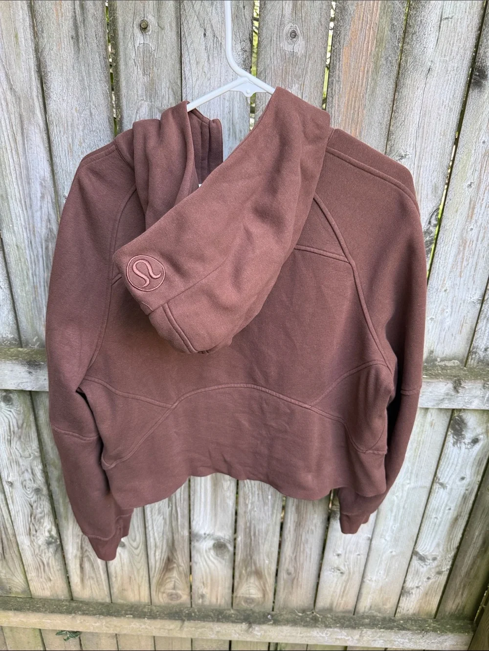 Lululemon Scuba Oversized Half-Zip Hoodie Roasted Brown W3DM4S *flaw* M/L
